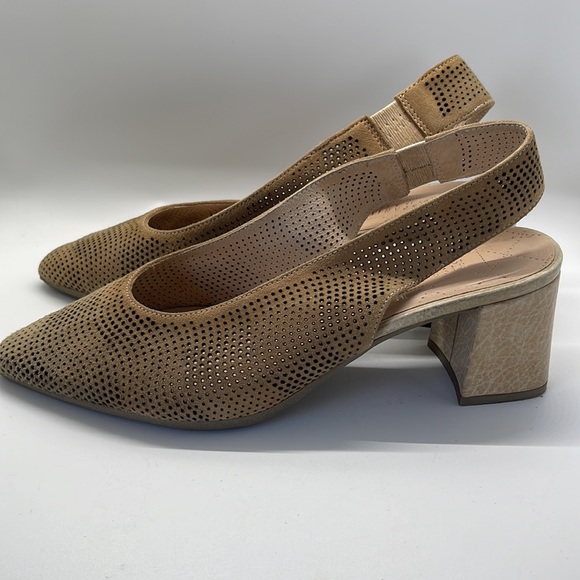 Hispanitas Perforated Leather Sling-back - Picture 8 of 10